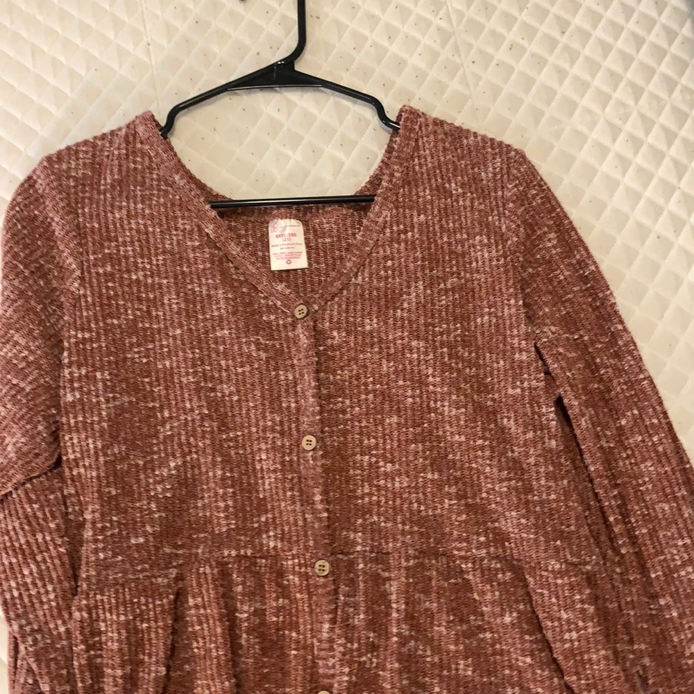 Pink Sweater 3/4 sleeve